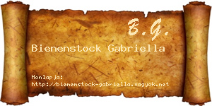 Bienenstock Gabriella névjegykártya